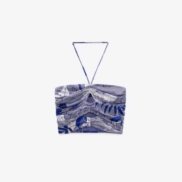 CUT OUT JACQUARD TOP - Picture 6 of 8